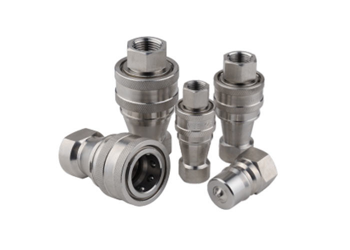 ISO7241B SS type fermé ouvert couplage rapide hydraulique fil BSP