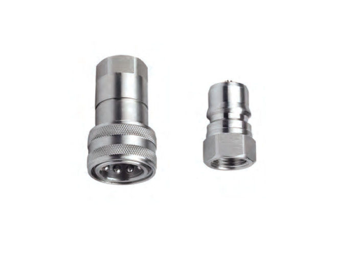 316 en acier inoxydable type fermé coupler rapide hydraulique 1/2' série CB-1