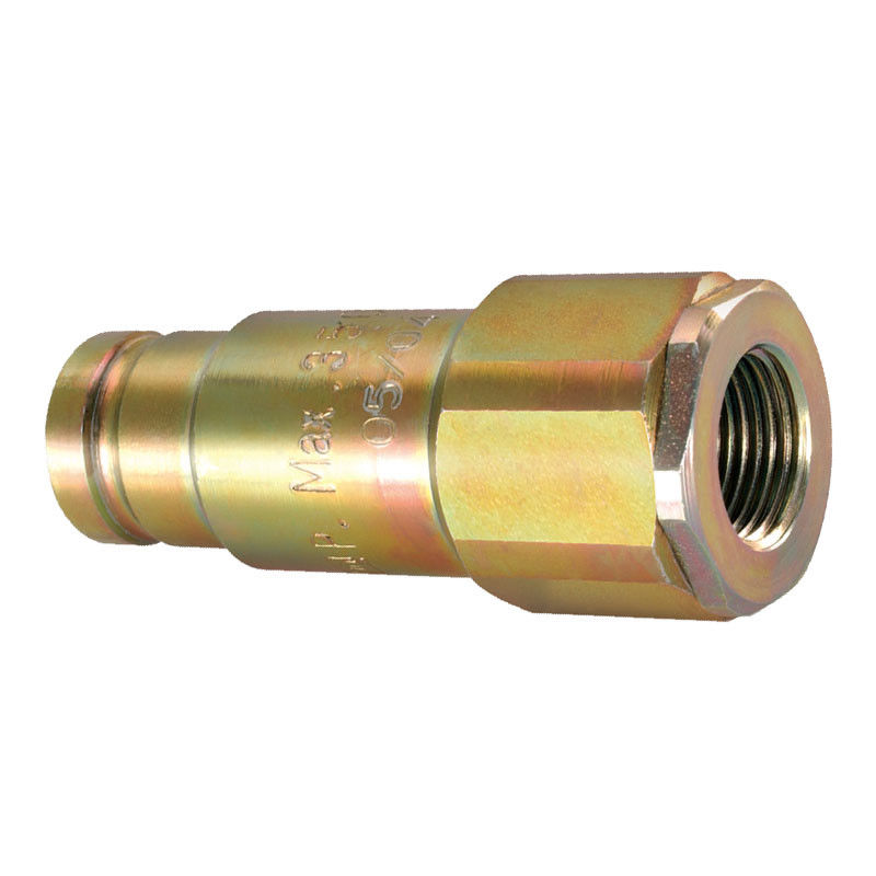 Couplings rapides hydrauliques en acier plaqué au zinc de la série Iso ISO 16028-Cb-Sp-6fn-Qa